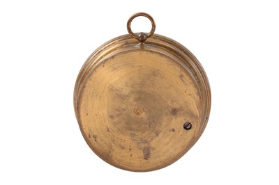 Lot 334 - A SMALL FRENCH WALL BAROMETER BY NAUDET, PARIS, 1880-90