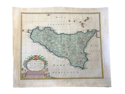 Lot 251 - Homann (Johann Baptist, heirs of) Regni & Insulae Siciliae Tabula geographica