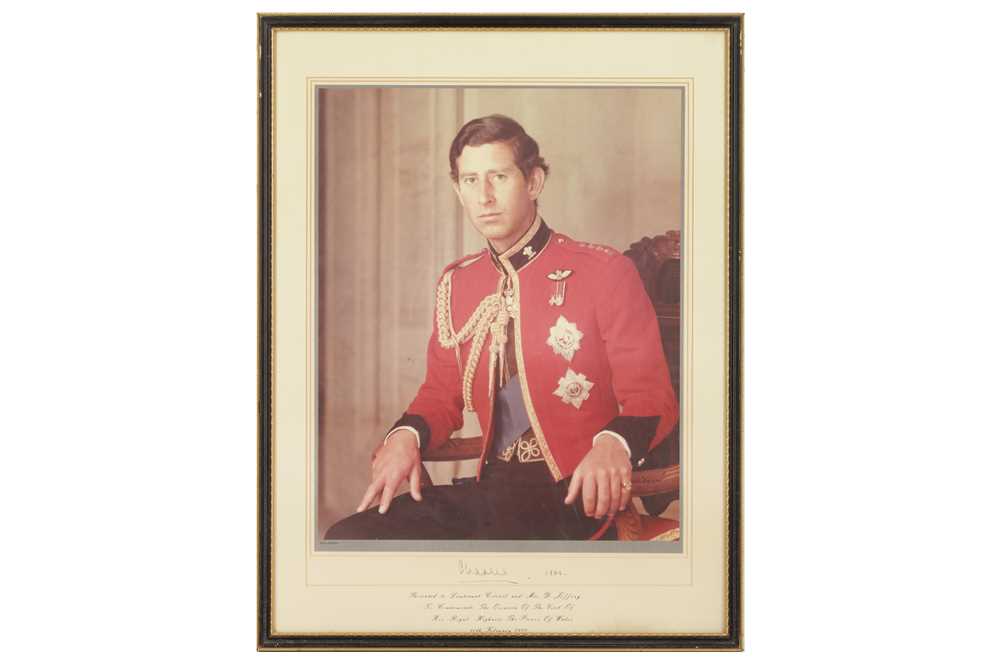Lot 95 - COLOUR PHOTOGRAPHIC PORTRAIT OF CHARLES, PRINCE OF WALES
