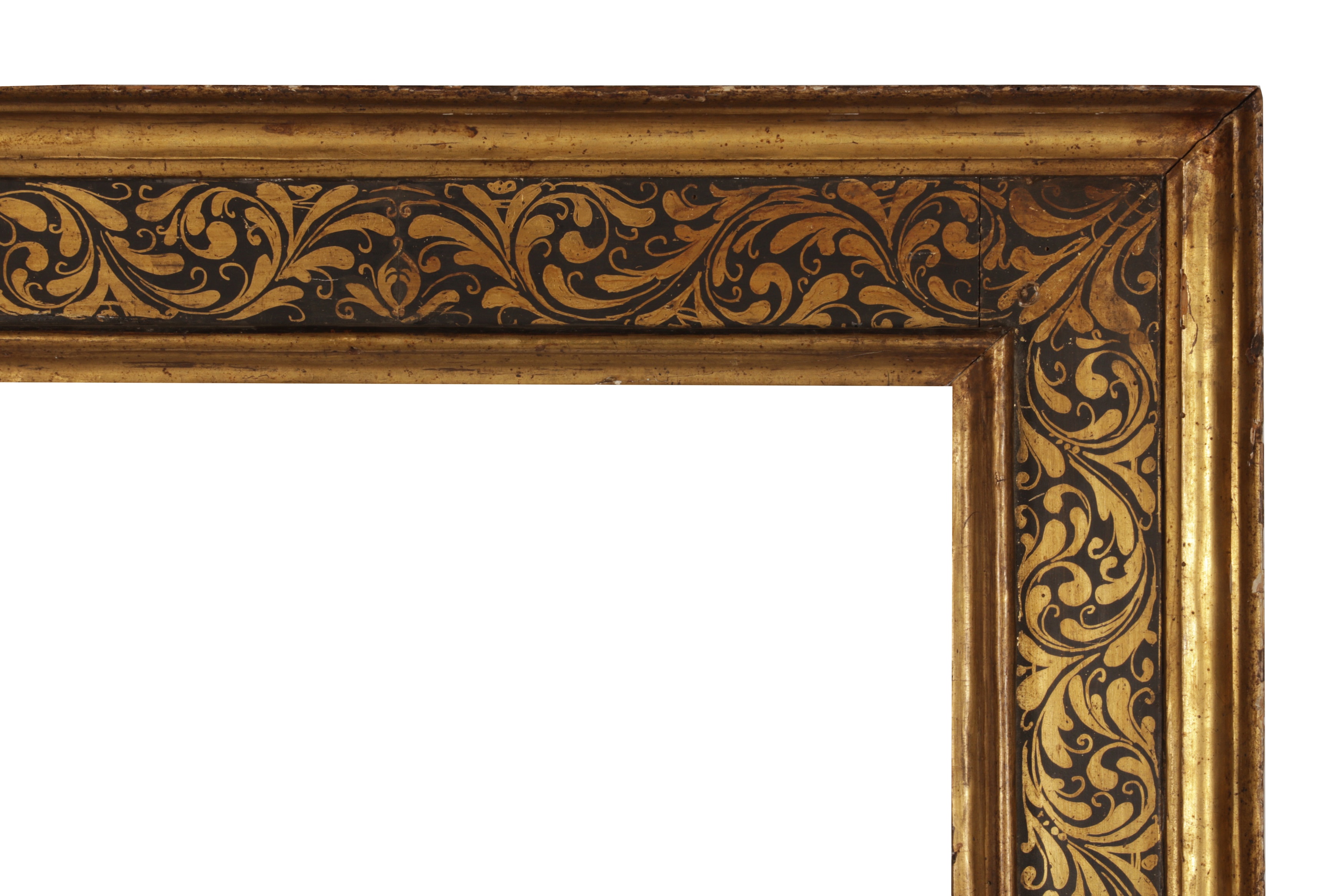 Lot 111 AN ITALIAN 17TH CENTURY CARVED, GILDED AND