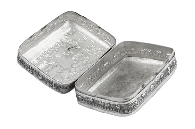 Lot 122 - An early 20th century Anglo – Indian silver soap box, Calcutta circa 1920