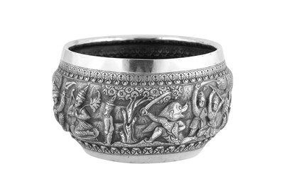 Lot 113 - An early 20th century Anglo - Indian unmarked silver bowl, Lucknow circa 1910