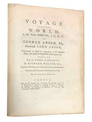 Lot 216 - Anson. Voyage Round the World, 1776.
