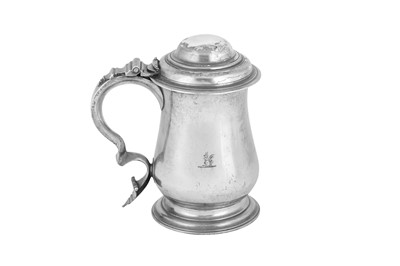 Lot 638 - A George III sterling silver tankard, London 1766 by Charles Wright and Thomas Whipham (reg. 24th Oct 1757)
