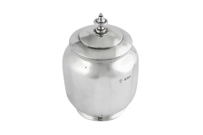 Lot 469 - A George V sterling silver tea caddy, London 1922 by Charles Boyton and Sons