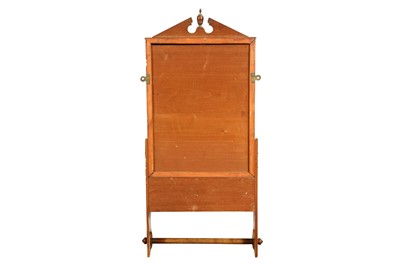 Lot 191 - A LATE VICTORIAN WALNUT BATHROOM MIRROR