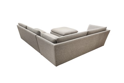 Lot 423 - A CONTEMPORARY CONTENT BY CONRAN GREY UPHOLSTERED CORNER SOFA