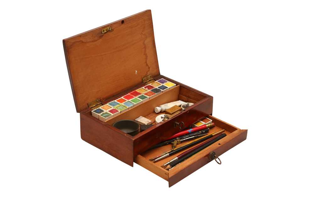 Ackermann antique watercolor paint box