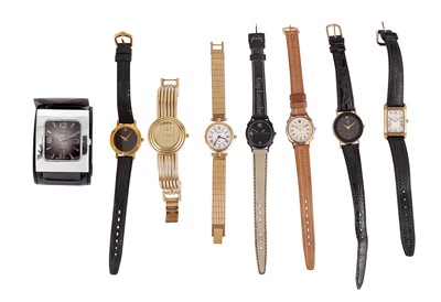 Lot 100 - A COLLECTION OF EIGHT WATCHES.