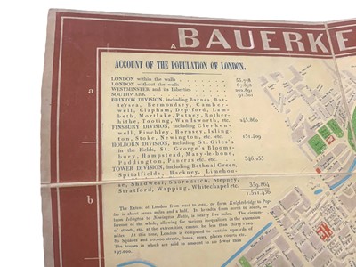 Lot 202 - Bauerkeller (G.) Bauerkeller's New Embossed Plan of London