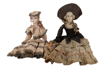 Lot 827 - French Antique Boudoir dolls
