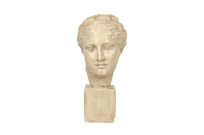 Lot 231 - PURE WHITE LINES, AFTER THE ANTIQUE, TWO CLASSICAL BUSTS