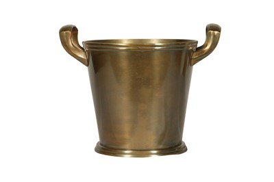 Lot 343 - PURE WHITE LINES, A 'CHLOE' CONTEMPORARY BRASS ICE BUCKET