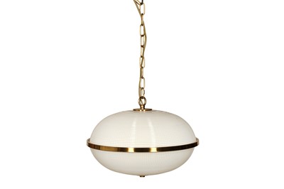 Lot 209 - PURE WHITE LINES, A 'FITZROY' HANGING PENDANT LIGHT
