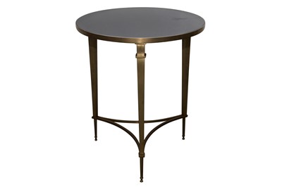 Lot 285 - PAOLO MOSCHINO FOR NICHOLAS HASLAM, A BRASS CIRCULAR OCCASIONAL TABLE, CONTEMPORARY