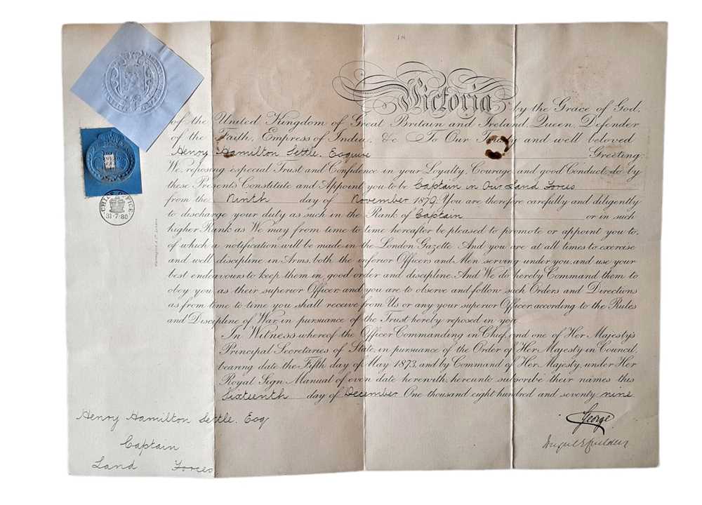 Lot 17 - DOCUMENT SIGNED BY GEORGE, DUKE OF CAMBRIDGE