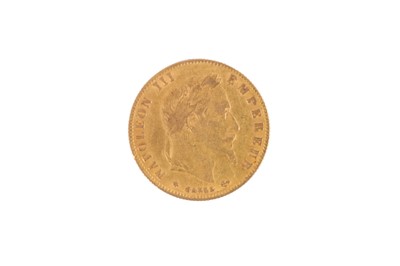 Lot 76 - A FRENCH NAPOLEON III 1863 5 FRANCS GOLD COIN