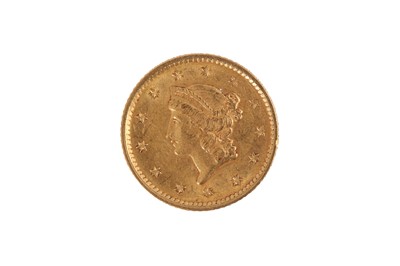 Lot 65 - A UNITED STATES OF AMERICA 1854 GOLD ONE DOLLAR COIN