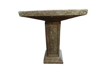 Lot 223 - A CONTEMPORARY RECONSTITUTED STONE BIRD BATH