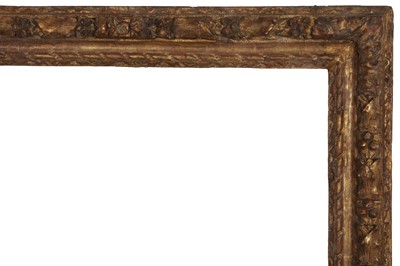 Lot 143 - A FRENCH LOUIS XIII EARLY 17TH CENTURY CARVED AND GILDED FRAME