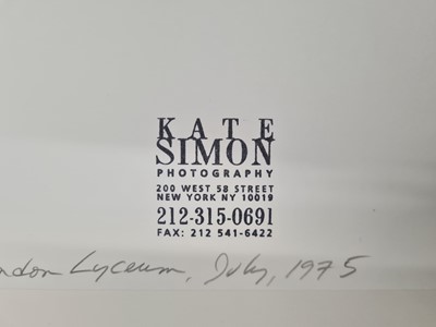 Lot 315 - Kate Simon b.1953