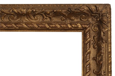 Lot 147 - A FRENCH LOUIS XIII LATE 18TH CENTURY CARVED AND GILDED FRAME