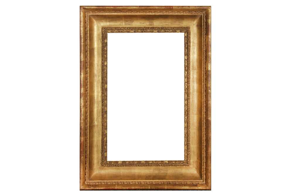 Lot 112 - AN ITALIAN 17TH CENTURY CARLO MARATTA STYLE CARVED AND GILDED FRAME