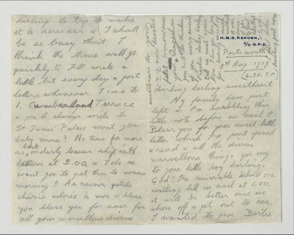 Lot 39 - AN AUTOGRAPH LETTER FROM EDWARD VIII WHEN PRINCE OF WALES