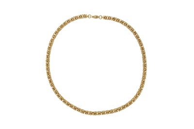 Lot 108 - A fancy-link chain necklace