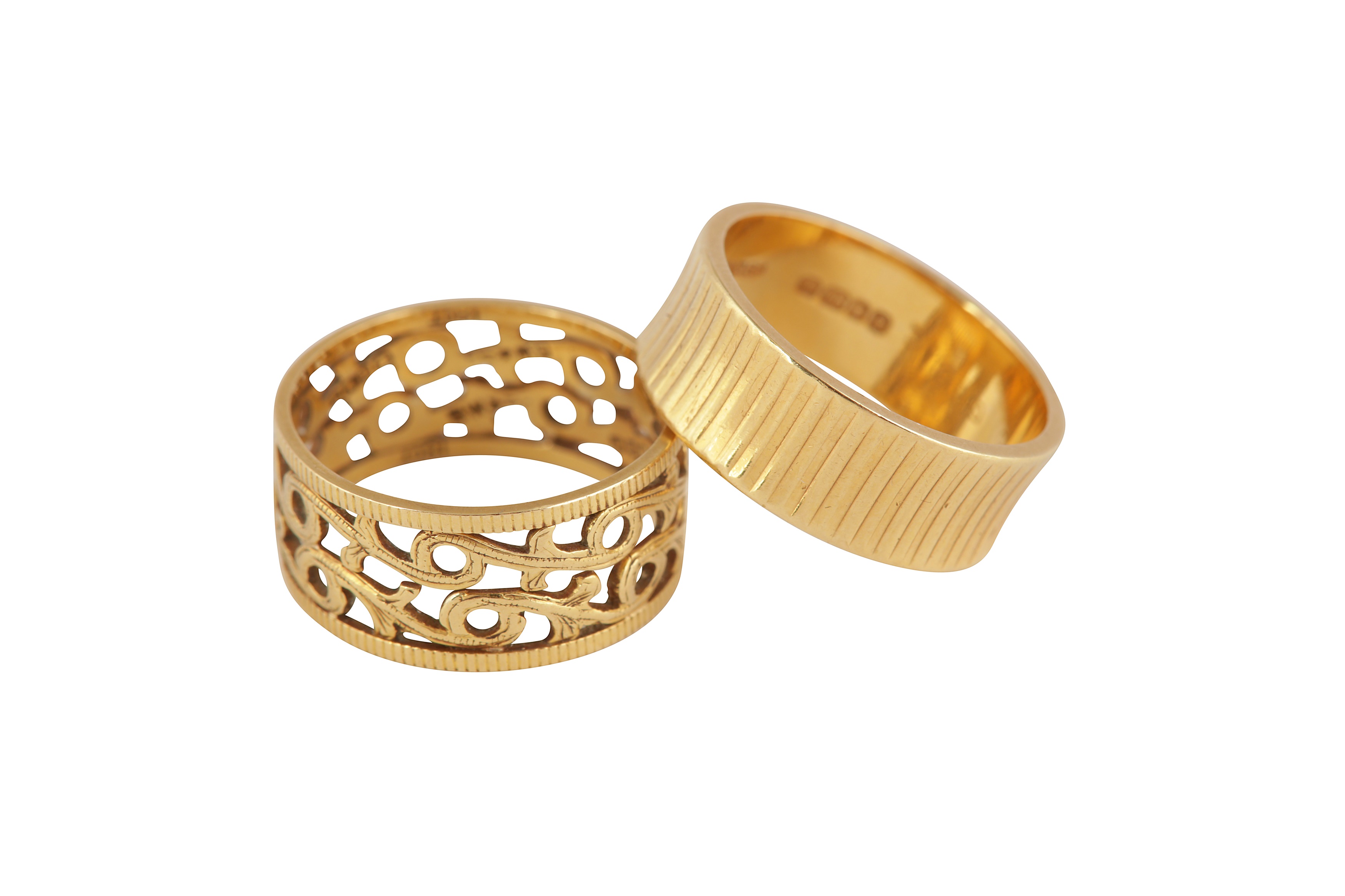 Lot 74 TWO GOLD BANDS