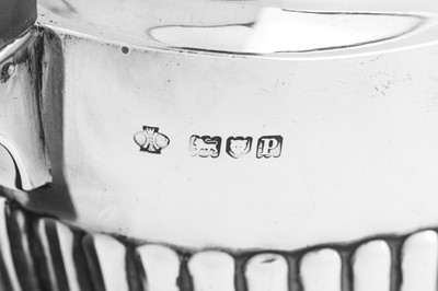Lot 470 - A George V sterling silver teapot, London 1910 by William Hutton and Sons