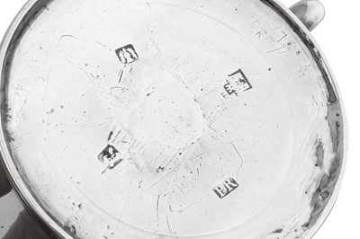 Lot 555 - Cape interest – A George III Scottish sterling silver mustard pot, Edinburgh 1774 by Patrick Robertson