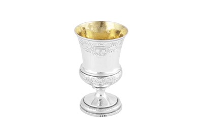 Lot 572 - A George IV sterling silver goblet or cup, London 1809 probably by Rebecca Emes and Edward Barnard