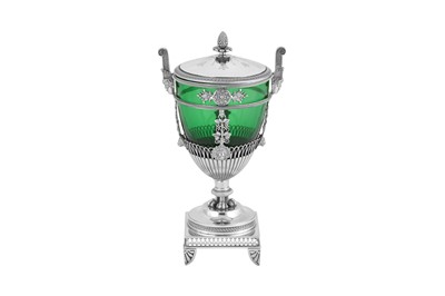 Lot 295 - An early 19th century French First Republic / Empire 950 standard silver sugar vase, Paris 1798-1809 by Marc Jacquard (reg. 1798)