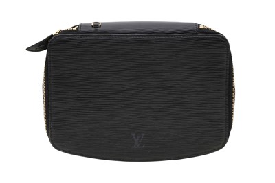 Lot 346 - Louis Vuitton Black Epi Monte Carlo Jewelry Case