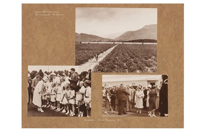 Lot 59 - THIRTEEN BLACK AND WHITE PHOTOGRAPHS OF THE 1947 ROYAL TOUR TO SOUTH AFRICA