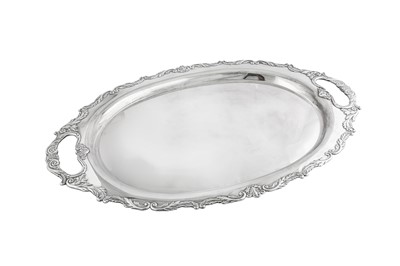 Lot 353 - A mid to late 20th century South American silver twin handled tray, circa 1960