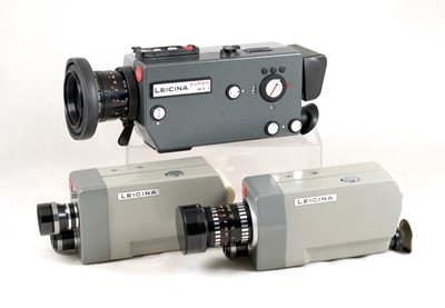 Lot 255 - A Leitz Leicina Super RT 1 8mm Cine Camera & Two Others.