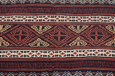 Lot 7 - AN  UNUSUAL SOUTH-WEST PERSIAN FLAT WEAVE RUG