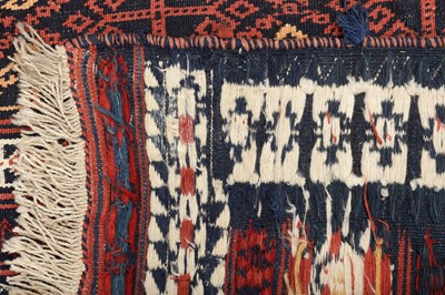 Lot 7 - AN  UNUSUAL SOUTH-WEST PERSIAN FLAT WEAVE RUG