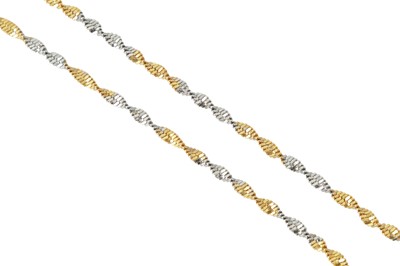 Lot 113 - A fancy-link necklace