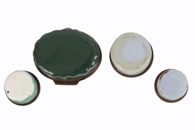 Lot 88 - AN ENAMEL PATCH-BOX AND THREE ENAMEL PILL-BOXES BELONGED TO PRINCESS MARGARET, COUNTESS OF SNOWDON