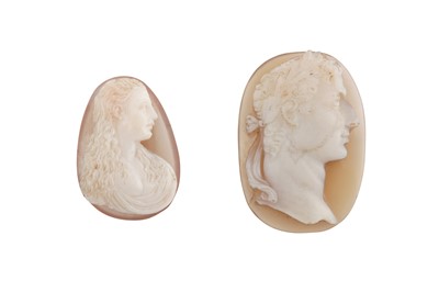 Lot 20 - Two unmounted cameos