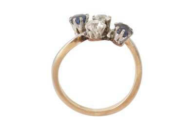 Lot 69 - A diamond and sapphire ring