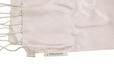 Lot 23 - Chopard Pale Pink Silk Logo Scarf