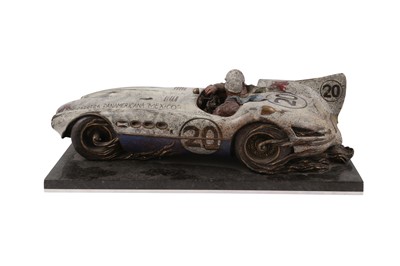 Lot 60 - STANLEY WANLESS (b1941) 'FAST COMPANY' COLD PAINTED BRONZE SCULPTURE