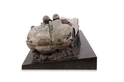 Lot 60 - STANLEY WANLESS (b1941) 'FAST COMPANY' COLD PAINTED BRONZE SCULPTURE