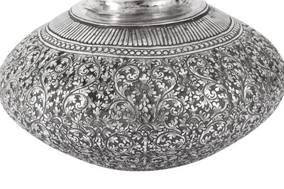 Lot 179 - A mid-20th century Cambodian silver vase, circa 1960