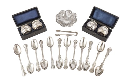 Lot 100 - A SET OF SIX WILLIAM IV STERLING SILVER TEASPOONS, LONDON 1836 BY WILLIAM EATON