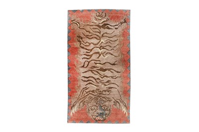 Lot 13 - A FINE NEPALESE TIGER RUG